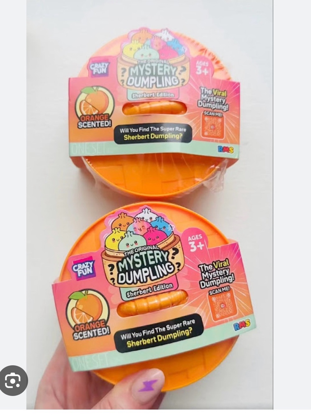 RMS MYSTERY DUMPLING SHERBERT EDITION ORANGE SCENTED SQUISHY BUN